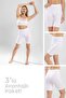 Women's Cotton Above Knee Thick Combed Cotton Underwear Tights 3 Pack White