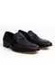 Black Color Laceless Genuine Leather Men's Shoes