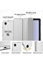 Galaxy Tab A9 8.7-Inch Compatible Case New Pu Leather Smart Stand Case with Sleep Mode X110 X115 X117 Gray - 3