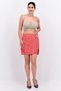 Women Animal Print Mini Skirt, Red - 4