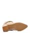 276515   Beige Leather Fleece Women's Boots - 5