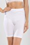 Women's Cotton Above Knee Thick Combed Cotton Underwear Tights 3 Pack White - 5