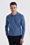 Petrol Slim Fit Polo Neck Knitwear Sweater