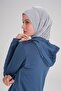 تي شيرت تدريب إسلامي أزرق اللون بأكمام طويلة وغطاء للرأس من أكتيف - 6 - 8