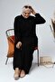 Large Size Clothing Women's Hijab Long Ferace Sleeve Button Detailed Summer Dress - 4