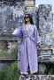 3 Layers of 100% Cotton Woven Moon Eye Patterned Muslin Kimono - 5