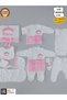 Newborn 10-Piece Hospital Outlet 100% Cotton Special Design Seasonal Embroidered Baby Girl Pink