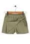Girls' Gabardine Shorts Skirt with Bow - 2