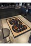 Efe Collection Beige Theme Floral Detailed Snake Patterned Woven Base Modern Decorative Carpet 23 - 3
