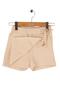 Girl Gabardine Bow Shorts Skirt - 2