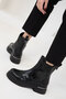 Black Patent Leather Women's Boots & Bootie 20082 - 5