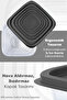 مجموعة من 28 حاوية تخزين طعام مربعة الشكل - حاوية تخزين مناسبة للميكروويف والفريزر العميق، لون أنثراسايت - 5