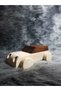 Wooden Toy Coop Wheeled Car, Wooden Montessori Toy, Cute Baby Toys - Brown