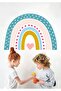 Children's Room Wall Sticker - Scandinavian Style Heart Rainbow Rainbow - 2