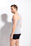 Sleeve Men's Combed 100% Cotton Premium Quality Gray Undershirt - 2