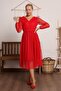 Belted V Polka Dot Tutu Dress 583308