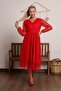 Belted V Polka Dot Tutu Dress 583308 - 6