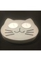 Cat Head Double Tealight Candle Holder Animal Themed Silicone Mold K-1139, Stone Powder Cement Plaster Mold - 5