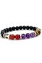 Natural Stone Bracelet - Capricorn Zodiac Bracelet - Amethyst - Agate - Tiger Eye - Quartz - 3