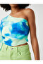 Crop Bluz Tek Omuz - 5