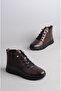Seç 9830 Genuine Leather Comfort Women's Boots Brown