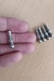 Metal Imame Prayer Beads Apparatus 10 Pieces Silver Color Moon Star Turkish Flag Imame - 3