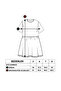 Girl's Printed Stone Embroidered Elastic Waist Two Side Pockets Dress - 2