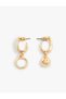 Geometric Charm Detailed Earrings Dangle