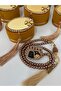 1 Piece of Zikirmatik and Tesbih Set in Velvet Box, Gift Dowry Holder, Bundle, Rosary