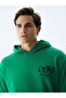 Logo Hooded Green Sweatshirt - 4