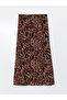Lcwk Women's Elastic Waist Patterned Skirt - 6