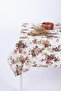 Luxury Linen Fabric Tablecloth with Stain Resistant Options and Flowers - 2