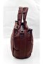 Women's Burgundy Quilted Shoulder Bag - 3