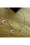 5-Piece Necklace with Angel Motif Sleeping on the Moon - 2