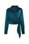 Wickelbluse aus Satin - 2