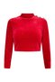 Samtshirt mit Glitzer - 2