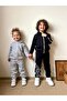 Unisex Kids Gray Melange Tracksuit Set - 8