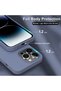 iPhone 14 Pro Max Case Velvet Launch Erasable Colorful Soft Silicone Cover Lavender - 3