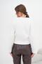 Women's Double Breasted Short Cardigan Ecru 20779 - 7