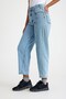 Cotton Front Stitched Trousers Light Blue - 2
