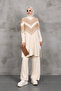 Merve Glittery Long Tunic Pants Set - 3