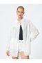 Long Sleeve Shirt Back Printed Buttoned Cotton - 3