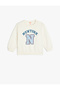 New York Printed Cotton Long Sleeve Sweatshirt