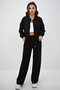 Women's Wide-Leg Zippered Tracksuit Set 4144-25 - 2