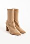 Genuine Leather Women's Boots - Stretch Camel - 3