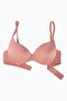Women's Padded Push up Supported Micro Fabric Underwire Everyday Bra - Dusty Rose - 2529 - 3