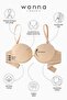 Olympos Non-Removable Strap Micro Bra - Double Push Up, Extra Padding, No Underwire - Premium Basic - 24 - 5