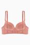 Women's Padded Push up Supported Micro Fabric Underwire Everyday Bra - Dusty Rose - 2529 - 2