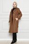 Trench Coat with Sleeve Belt Detail-Tan - 2