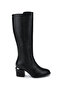 Women's Genuine Leather Black Analin Casual Boots